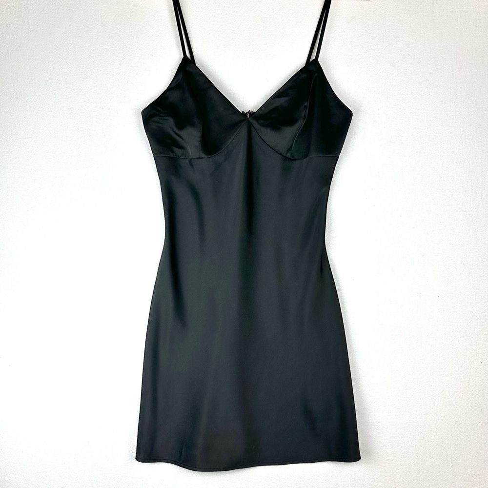 BP Brass Plum‎ Nordstrom Satin Strappy Mini Dress Coquette